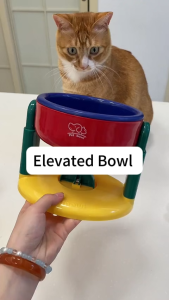 POODEE PETS Malaysia Elevated Dog Bowl Small Medium Cat Height Adjustable Non-Slip Slow Feeder Bowl Suction Cup Food Water Feeder
