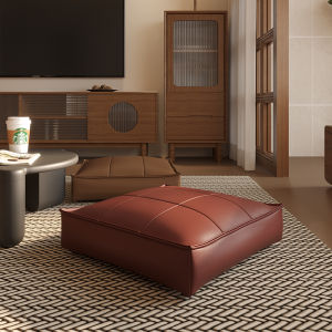 Váy Áo Ghế Sofa Da Nine Grids Floor Cushion Đệm Ghế Sofa Đơn Giản Hiện Đại Váy Áo Ghế Sofa Da Không Có Mùi Hóa Chất