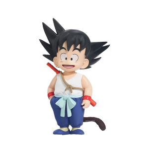 Bandai | In Stock 6pcs The Dragon Ball Z Son Goku Q Version Son Goku Chi-Chi Bulma Puar Krillin Oolong Action Figure PVC Model Xmas Gifts