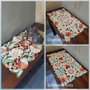 Taplak Meja Kecil Nempam Bordir Kerancang 35x59 cm Souvenir
