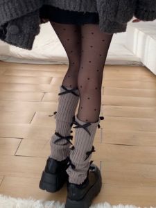 Tất Ống Thời Trang Phong Cách Ngọt Ngào Cho Bé Gái Mùa Thu Đông Có Nơ Bướm Cá Tính Pure Desire Style Phụ Kiện Giày