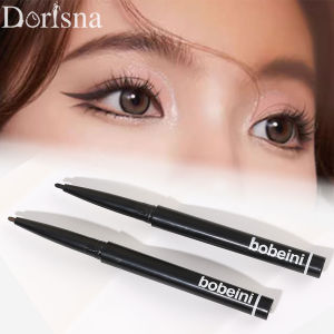 Dorisna 1/2Pcs Matte Eyeliner Pen Black & Brown Lasting Waterproof Quick Drying Eye Liner Gel Pen Makeup
