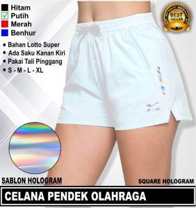 Celana pendek wanita olahraga volli badminton bulutangkis | Celana bawahan wanita olahraga sablon hologram | Celana cewek voli