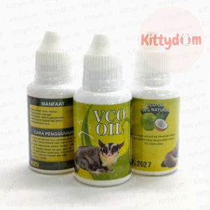 KITTYDOM Vitamin Bulu Kucing VCO Oil Minyak Kelapa Murni Virgin Coconut Oil 100% Natural Obat Cacing Kutu Scabies Kucing Kelinci Sugar Glider Musang