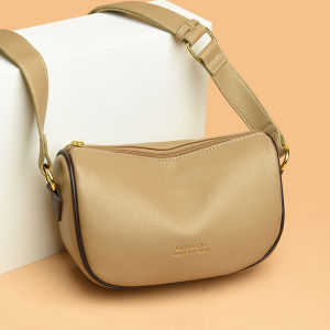 Fashionable Large Capacity Leather Womens Shoulder Bag Dumpling Shape Casual Style Single Strap Crossbody Bag for Young Women