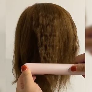 Fluffy Hair Crimping Iron Ceramic Corrugation Crimper LCD Display Adjustable Temperature Volumizing Curler Styling Tools