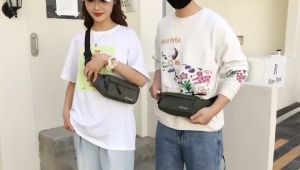 กระเป๋าคาดเอวผ้าอ๊อกฟอร์ดเทรนด์กันน้ำกระเป๋าหลายชั้นมัลติฟังก์ชั่กระเป๋าสะพายไหล่