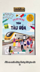 Sách Trò chơi cho trẻ - Trên tàu hỏa - viết vẽ tô màu giải đố cho bé 6 - 12 tuổi - Đinh Tị