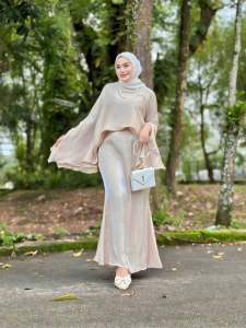 HOT SET🔥SET SKIRT BATWING SATIN EXCLUSIVE/ SET SKIRT SATIN MATELIC/ SET SKIRT RAYA