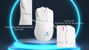 Armaggeddon Falcon V Stealth Wired RGB Gaming Mouse Programmable 12000 CPI | Free Mouse Mat
