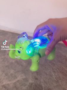 Đồ chơi con heo con voi chạy bằng pin có phát nhạc vui nhộn Bi bo