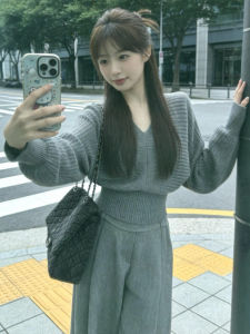 PEIZIXUAN | Stylish Early Spring Knitted Suit