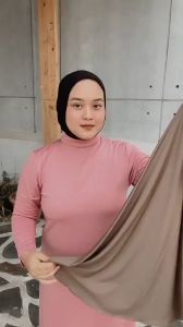 Koyu Hijab Bergo Jersey Premium Auliya Instan Pendek