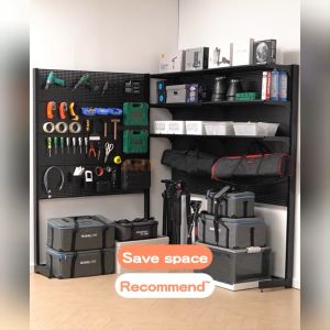 Rak Besi Bertingkat Heavy Duty Standing Pegboard Metal Adjustable Rack Shelf Rak Dapur Rak Buku Besi Rak Barang Kitchen Rack Shelf Rak Besi Serbaguna