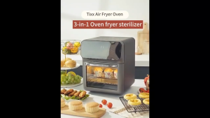 Tixx Air Fryer 16L Large Capacity Multifunction Fryer with Transparent Window Viewing Touch Screen Non-sticky Oil Free