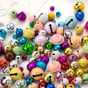 Light Tone Macaron Bell Pendant Pet Collar Jewelry DIY Handmade Accessories Alloy Plated Silver Gold Bell Collection by Jasmine