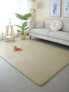 Minimalist Modern Lin Er หวายสําหรับห้องนั่งเล่นห้องนอนระเบียงชาตารางบ้านใช้เท้าเครื่องทอ Pure สี