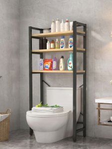 MINGZHIYIFAN | Bathroom Wall Mount Storage Rack No Drilling