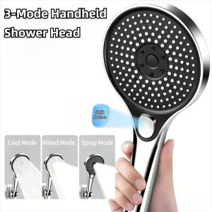 3 Modes Strong Pressurized Shower Head with Filter Large Flow High Pressure Handheld Shower Nozzle Household Shower Accessories