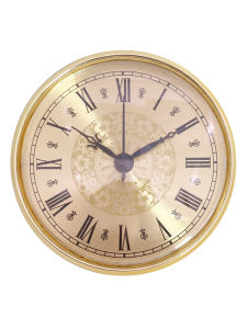 Elegant European Style Decorative Quartz Clock Head Insert 110mm Diameter Living Room Table Clock Parts for Home Decoration