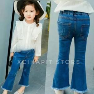 Celana Jeans Anak 1-12 Tahun Cutbrai LED Mickey