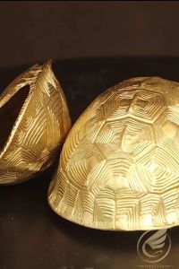 Mai Rùa Bói Toán Khắc Âm Dương Bằng Đồng Mai Rùa Trang Trí Phong Thủy - Đồ Đồng Thuận Tâm