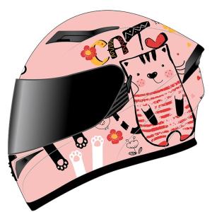 AIS | Womens Cute Dual Visor All Season Full Face Helmet