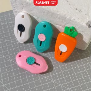 Flashee Cutter Mini Aesthetic Lucu Pisau Pemotong Tajam Pisau Ukir Karakter Portable Termurah COD