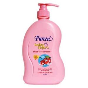 SƯAC TẮM GỘI TOÀN THÂN CHO BÉ PUREEN HƯƠNG ĐÀO 750ML