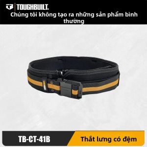 Dây Đeo Đệm Êm TOUGHBUILT TB-CT-41B Với Khóa Chắc Chắn Dành Cho Tất Cả Các Loại Túi Đựng Dụng Cụ - Lý Tưởng Cho Việc Sửa Chữa Tại Xưởng Và Công Trường.