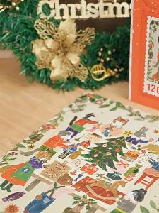 Bộ Tranh Xếp Hình Giáng Sinh Thiết Kế Hộp Đựng Hòm Thư Độc Đáo - Tranh Ghép Hình Giáng Sinh Noel