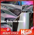 Skotlet Putih Mutiara L50cm Stiker Skotlet Motor Warna Putih Mutiara Skotlet Putih Glossy Skotlet Bunglon Chameleon. 