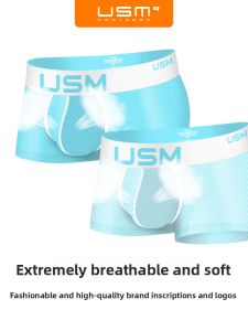 USM | Breathable Mesh Fashion Low Waist Mens Boxers