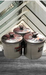 GELAS MUG STAINLESS 555 /GELAS CANGKIR KOPI + TUTUP uk10 CM