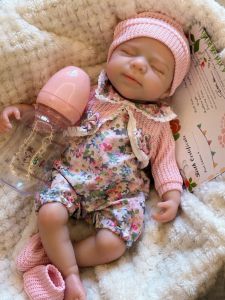 New 13 Inch Pascale Silicone Doll Cute Bebe Newborn Baby Soft Solid Silicone Girl For Children Gifts