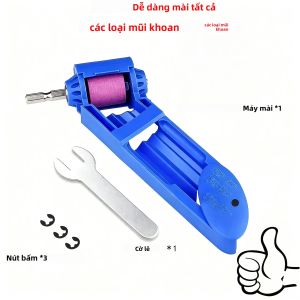 1 Máy Mài Mũi Khoan Móng Tay Cầm Tay Với Đá Mài Để Mài Mũi Khoan Móng Tay Nhanh Chóng Và Dễ Dàng