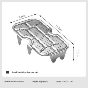 Campingmoon | CAMPINGMOON Outdoor Camping Aluminum Lunch Box Bottom Net Picnic Thickened Stainless Steel Steaming Net With High Steaming Sheet