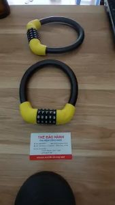 Combo Đèn pha xe đạp 2 bóng T6 có còi và Khóa xe đạp 5 số đổi được mã