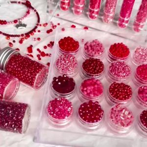 High Quality Glass Rice Beads In Various Styles Red Series Loose Beads DIY Bracelets Necklaces Accessories Jewelry Making