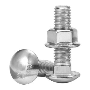 BAIRUITE | 304 Stainless Steel Half Round Head Square Neck Shelf-specific Combination Bolts