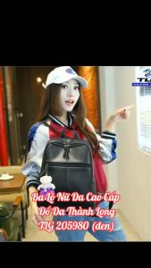 Balo da Ba Lô Nữ Thời Trang Da Cao Cấp Đồ Da Thành Long TLG 205980 ZZ (đen)