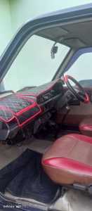 Alas pelindung dashbord kijang super grend extra bahan kulit sintetis permium