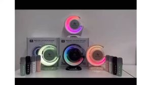 ✅100% Original AMZ YS110 Mini Bluetooth Karaoke Audio Microphone Portable Bluetooth Speaker Wireless RGB