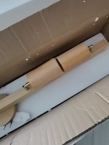 QINGYAO | Living Room Track Lighting Background Wall Wooden Decor