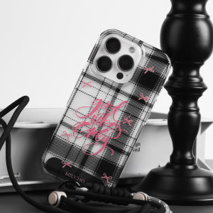 Black Butterfly Knot Phone Case Initial Product Simple Personality Custom Design Suitable for Apple 17 16 pro Max 15 pro 14