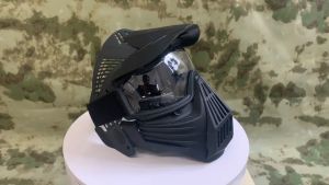 Outdoor Military Tactical Airsoft Resistance Impact Anti-Fog PC Lens Full Face Mask Cycling Field Hunting Paintball Shooting War Game Protective Safety Goggles Mask