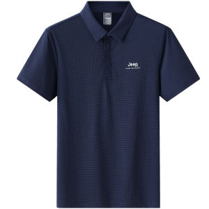 Jeep | Jeep Official Quick Dry Short Sleeve Mens Polo Shirt Breathable Outdoor T-Shirt Ultra Light Windproof UV Protection Casual Wear