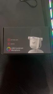 M12 USB MICROPHONE ไมโครโฟนตั้งโต๊ะ ไมค์มีสาย ไมโครโฟนมีสาย ไมค์สตรีมมิ่ง ไมค์เกมมิ่ง ไมค์พอดแคสต