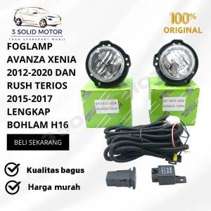 FOGLAMP AVANZA XENIA 2012-2020 DAN RUSH TERIOS 2015-2017 LENGKAP BOHLAM ORIGINAL