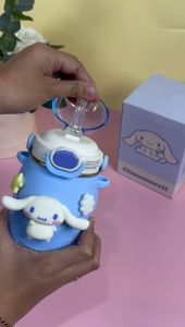 BOS Botol Air Anak Sedotan Sanrio Stainless 700ml/Tumblr Tahan Panas/Termos Air Panas Anti Tumpah